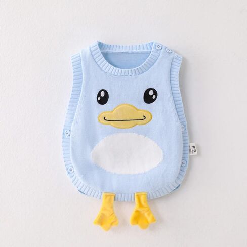 Toddler Sweater Vest Cozy Knit Round Neck Sleeveless Pullover Boys Girls Sweater Vests in Saudi Arabia