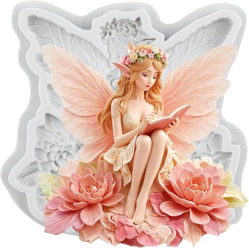Butterfly Fairy Silicone Molds Angel Fairy Polymer Clay Mold for DIY Crafts Epoxy Resin Casting Air Dry Polymer Clay Plaster Jewelry Making in Saudi Arabia
