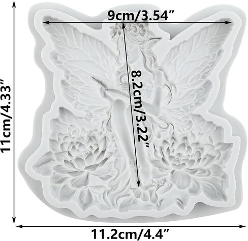 Butterfly Fairy Silicone Molds Angel Fairy Polymer Clay Mold for DIY Crafts Epoxy Resin Casting Air Dry Polymer Clay Plaster Jewelry Making in Saudi Arabia