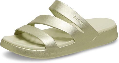 Crocs Women's Getaway Strappy Sandals, Pink Milk Glitter, 6 in Saudi Arabia