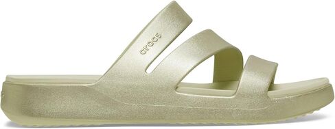 Crocs Women's Getaway Strappy Sandals, Pink Milk Glitter, 6 in Saudi Arabia