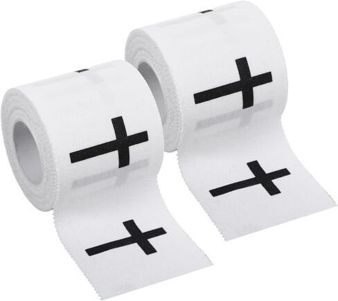 1 PCS Cross Athletic Tape 2in × 23 قدمًا ، بيسبول مسيحي للمعصم ، غلاف كاحل مريح ومستقر ، وضمادات لاعب كرة السلة في كرة السلة للتنس للرياضيين والمعالجين (أبيض) in Kuwait