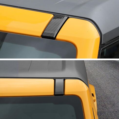 تغطية عمود زجاج الأماكن الزجاجية Cherocar سقف السقف السكك الحديدية رف تصاعد Cap Trim Trim For 2021 2022 2023 2024 2025+ Ford Bronco Overhead Compartment Cover Cover Expression in Kuwait