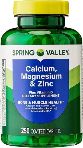 Calcium, Magnesium, Zinc Plus Vitamin D3, Dietary Supplement, 250 Count in Saudi Arabia