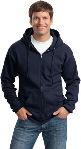 Port & Company Tall Essential Fleece Full-Zip Hooded Sweatshirt. PC90ZHT in Saudi Arabia