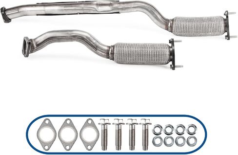 العادم كاتم الصوت Flex Pipe من الفولاذ المقاوم للصدأ متوافق مع 2013-2019 Ford Explorer 3.5L (مع Turbo) ، أداة اعتراض الشرطة 3.5L ، 2010-2019 FORD FLEX 3.5 ، LINCOLN MKT3.5 ؛ (مع Turbo) in Kuwait