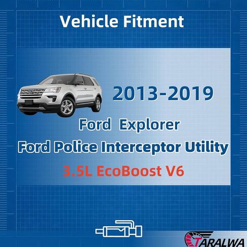 العادم كاتم الصوت Flex Pipe من الفولاذ المقاوم للصدأ متوافق مع 2013-2019 Ford Explorer 3.5L (مع Turbo) ، أداة اعتراض الشرطة 3.5L ، 2010-2019 FORD FLEX 3.5 ، LINCOLN MKT3.5 ؛ (مع Turbo) in Kuwait
