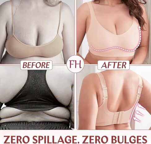 Smoothing Bra Anti Sagging Wireless Push Up Bras for Women No Underwire Full Coverage Bra Comfy Bras for Women in Saudi Arabia