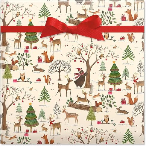 Current Holiday Horses Christmas Rolled Wrapping Paper - Premium Jumbo 23-Inch x 32-Foot Gift Wrap Roll, 61 Square Feet Total in Saudi Arabia