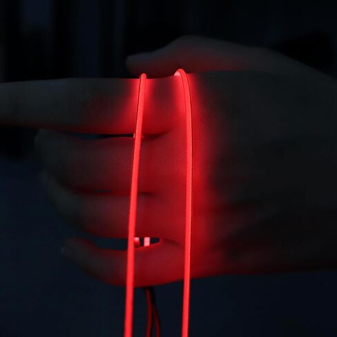 Luminous RC LED Light Strip Flexible Cuttable for SCX24 TRX4M UTB18 1/24 1/18 Crawlers Upgrade Components (Pinkish Purple) in Saudi Arabia