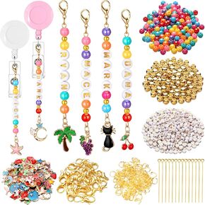 Suncalla 653 PCS DIY Nurse -keychain Making Kit Clip ممرضة ممرضة على سحر شارة بكرة الشارة للمساعد الطبي الطبيب إكسسوارات عمل زميل في العمل in Saudi Arabia
