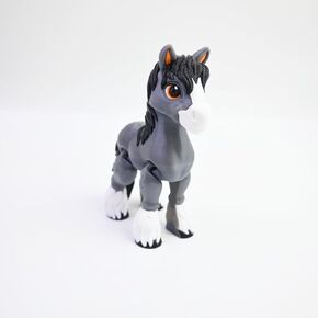 الظربان المطبوع ثلاثي الأبعاد ، والحيوانات المطبوعة ثلاثية الأبعاد ، ألعاب تململ مرنة كاملة للديكور المكتبي - رمادي - صغير - 6 بوصات in Kuwait