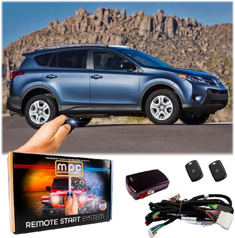 MPC Remote Start Kit لـ Toyota RAV4 2013-2018 || التوصيل والتشغيل || ادفع لبدء المركبات فقط || تثبيت 5 دقائق || اضغط على قفل 3x للبدء in Kuwait