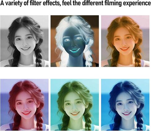 كاميرا Yoidesu الرقمية 5K بدقة 72 ميجابكسل مع تكبير بصري 16X، وكاميرا سفر بتركيز تلقائي AF، وكاميرا WiFi 2.8 LCD Retro UHD للتصوير الفوتوغرافي والفيديو والبث المباشر (أسود) in Kuwait