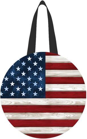 Briarwood Lane Red White and Beautiful Wood Door Hanger in Saudi Arabia