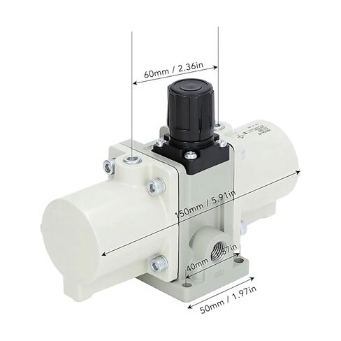 Gas Booster Pump, Pneumatic Valve Air Compressor Cylinder Air Source Processing Component for Industrial Use in Kuwait