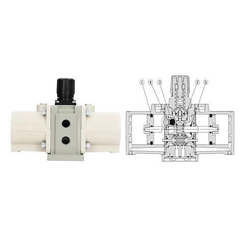 Gas Booster Pump, Pneumatic Valve Air Compressor Cylinder Air Source Processing Component for Industrial Use in Kuwait