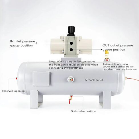 Gas Booster Pump, Pneumatic Valve Air Compressor Cylinder Air Source Processing Component for Industrial Use in Kuwait