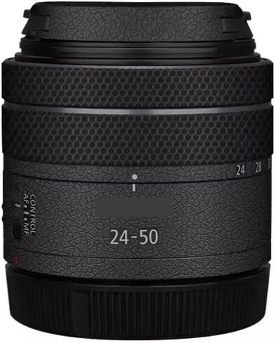 ملصق لاصق لكاميرا Canon RF 24-50 4.5-6.3 بغطاء عدسة مضاد للخدش لكاميرا Canon RF 24-50mm F4.5-6.3 (جلد أسود) in Kuwait