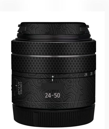 ملصق لاصق لكاميرا Canon RF 24-50 4.5-6.3 بغطاء عدسة مضاد للخدش لكاميرا Canon RF 24-50mm F4.5-6.3 (جلد أسود) in Kuwait