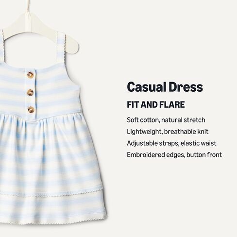 Amazon Essentials x Sofia Grainge Toddlers and Baby Girls' Knit Casual Dress in Saudi Arabia