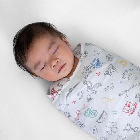 Halo 100 ٪ Cotton Sleepsack Swaddle ، بطانية يمكن ارتداؤها 3 اتجاهات قابلة للارتداء ، صغيرة ، TOG 1.5 ، Lion King Friends in Kuwait