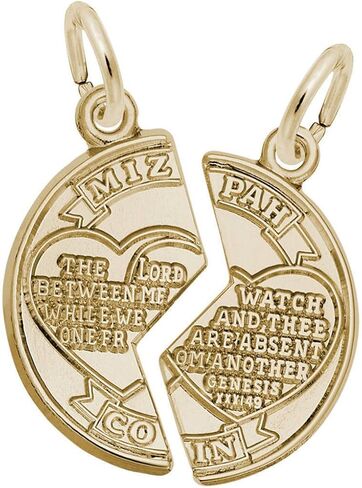 Sterling Silver Mizpah Charm in Saudi Arabia