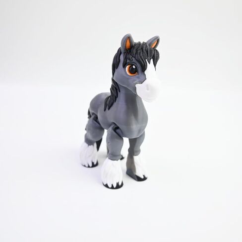 الظربان المطبوع ثلاثي الأبعاد ، والحيوانات المطبوعة ثلاثية الأبعاد ، ألعاب تململ مرنة كاملة للديكور المكتبي - رمادي - صغير - 6 بوصات in Kuwait