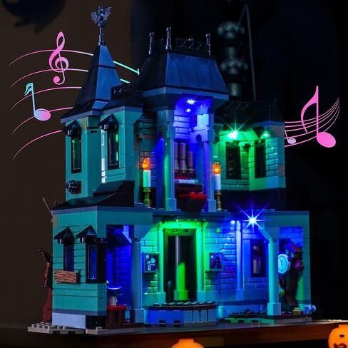 إضاءة LED متوافقة مع LEGO 31167 Haunted Mansion ، Music Version Light Kit متوافق مع Lego Creator 3 في 1 31167 مبنى المنزل ، نموذج غير مدرج in Saudi Arabia