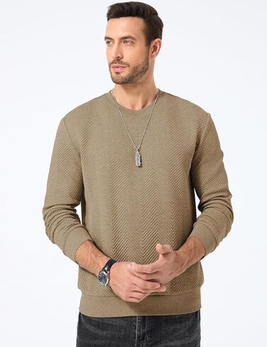 Jmierr Mens Crewneck Sweatshirt قميص مسحوب طويل الأكمام للرجال in Saudi Arabia