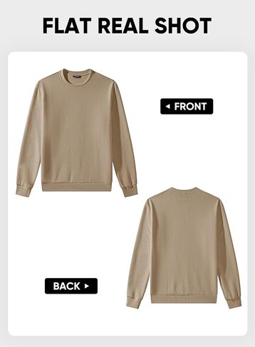 Jmierr Mens Crewneck Sweatshirt قميص مسحوب طويل الأكمام للرجال in Saudi Arabia