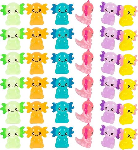 48 PCS MINI AXOLOTL RESIN SHARMS MINIERAURE AXOLOTL VOLSURINE in Saudi Arabia