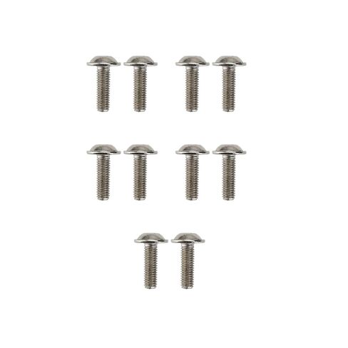 10PCS Fairing Bolt Kit for BMW M5*14/14.5/16/ 17.5/20 Motorbike Fairing Screws Universal Fits for S1000R S1000RR S1000XR R1200GS LC ADV R1250GS R1200RT R1250 F750GS F850GS F900R (Chrome, M5 x 12) in Kuwait