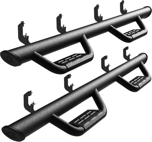 Tyger Auto Tyger Access Running Boards Compatible with 2019-2025 Chevy Silverado GMC Sierra 1500; 2020-2025 2500 3500HD | Crew Cab | TG-AS2C24001 | Textured Black Drop Step Rail in Saudi Arabia