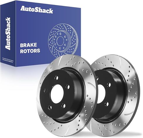 AutoShack Brake Rotors Rear Brake Rotor Replacement Kit for 2013-2016 Ford Escape 2013-2018 C-Max 2014-2018 Transit Connect 1.6L 2.0L 2.5L AWD FWD R64195PR in Kuwait