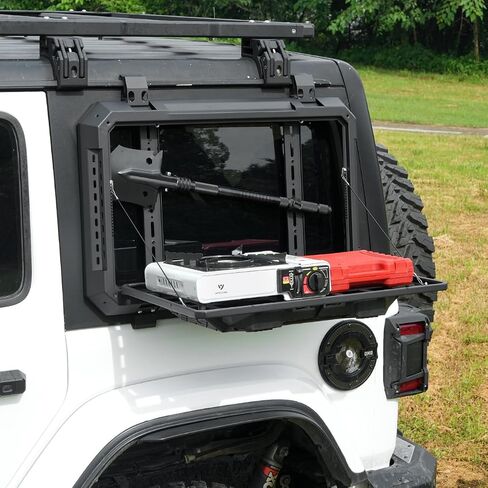 Rear Window Ladder for 2018-2025 Jeep Wrangler JL JLU 2 Door 4 Door Luggage Ladder Rack Multifunctional Flank Kit in Saudi Arabia