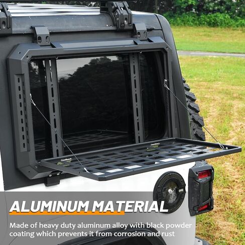 Rear Window Ladder for 2018-2025 Jeep Wrangler JL JLU 2 Door 4 Door Luggage Ladder Rack Multifunctional Flank Kit in Saudi Arabia