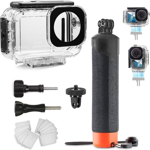 Fitstill 196ft/60m حالة مقاومة للماء تحت الماء مع واجهة إطلاق سريعة مغناطيسية متوافقة مع DJI Osmo Action 5 Pro Action 4 Action 3 ، Cover الواقي KING DIVIVE ACTORY KIT in Kuwait