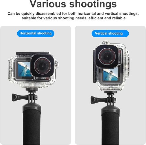 Fitstill 196ft/60m حالة مقاومة للماء تحت الماء مع واجهة إطلاق سريعة مغناطيسية متوافقة مع DJI Osmo Action 5 Pro Action 4 Action 3 ، Cover الواقي KING DIVIVE ACTORY KIT in Kuwait