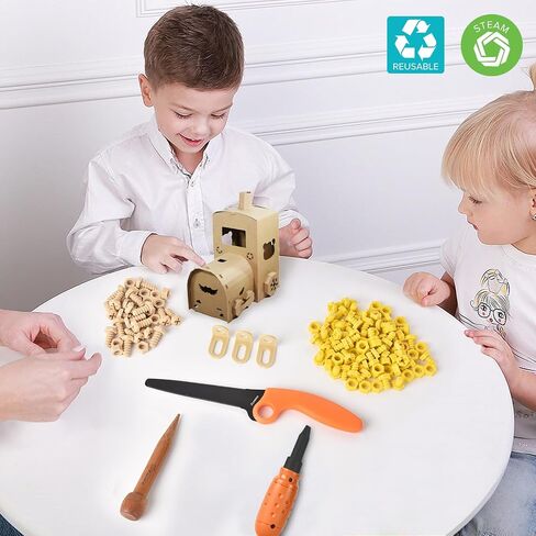 Cardboard Construction Tool Kit -Educational Toys for at-Home Play + Classroom Learning | Reusable Cardboard Tools for Kids in Saudi Arabia