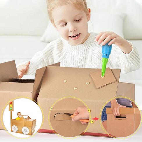 Cardboard Construction Tool Kit -Educational Toys for at-Home Play + Classroom Learning | Reusable Cardboard Tools for Kids in Saudi Arabia