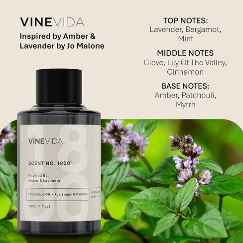 Vinevida [120ml] زيت العطر الزهر البرتقالي لصنع الشموع - روائح زيت الشموع الطبيعية - صابون صنع الزيت الأساسي - مصنوع في الولايات المتحدة الأمريكية in Kuwait