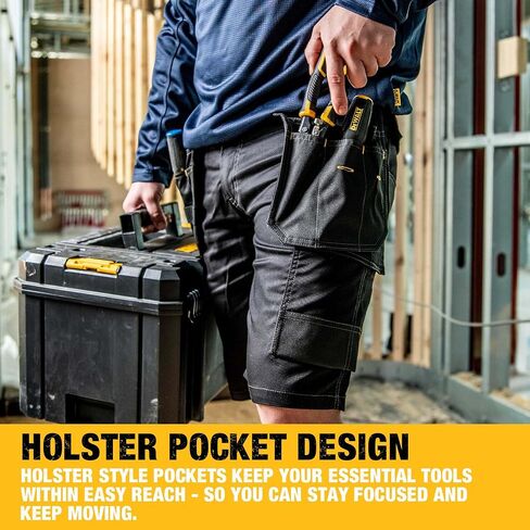 DEWALT Protradesman Men's Poly Cotton, Stretch, Multi Pocket Work Shorts in Saudi Arabia