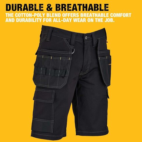 DEWALT Protradesman Men's Poly Cotton, Stretch, Multi Pocket Work Shorts in Saudi Arabia