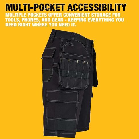DEWALT Protradesman Men's Poly Cotton, Stretch, Multi Pocket Work Shorts in Saudi Arabia