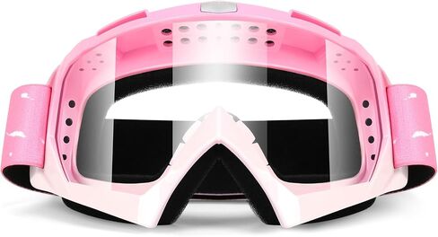 Motorcycle Goggles, Dirt Bike ATV Riding Off-Road Ski Goggles UV Anti-Fog Windproof Dustproof for Men & Women in Saudi Arabia