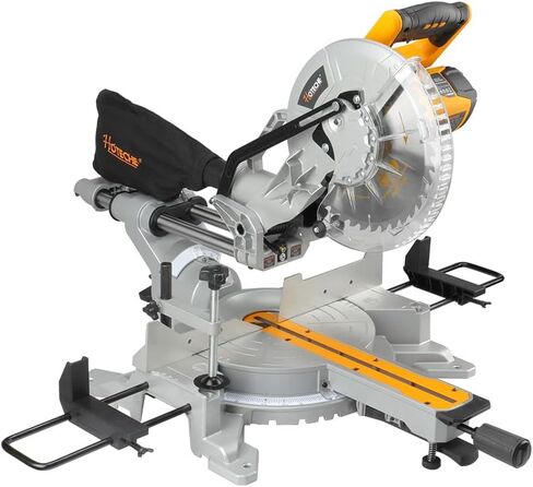 Hoteche 12 بوصة MITER MAWE SAW 15-AMP مركبة شطبة مزدوجة المنشار مع دليل الليزر 9 توقفات طاولة منشار للأعمال الخشبية مع شفرة المنشار TCT in Kuwait