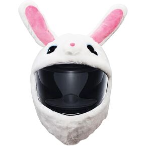 Motorcycle Helmet Cover, Funny Helmet Decoration, Fun Rides and Gifts (Plush Animal, Crazy Rabbit) in Kuwait