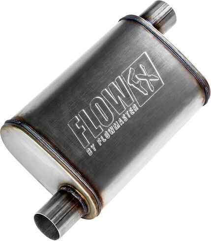 Flowmaster 71235 Flowfx Muffler 2.25 "إزاحة مدخل إزاحة منفذ - الصوت المعتدل 409 الفولاذ المقاوم للصدأ in Kuwait