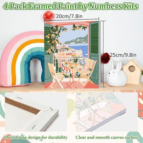 MAXBYE Diamond Painting Kits for Adults, White Gold Blue Flowers Diamond Art Kits for Beginner, DIY 5D Full Drill Diamond Dots Crystal Art and Craft Kits for Home Wall Decoration 12x16inch in Kuwait